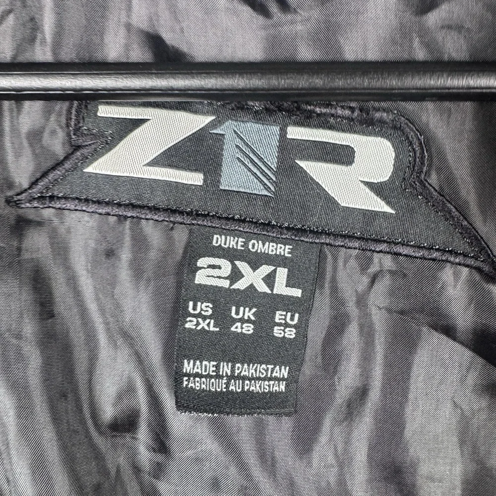 Z1R Duke Ombre Flannel Mens 2XL Motorcycle Shacket Shirt Jacket Concealed Carry